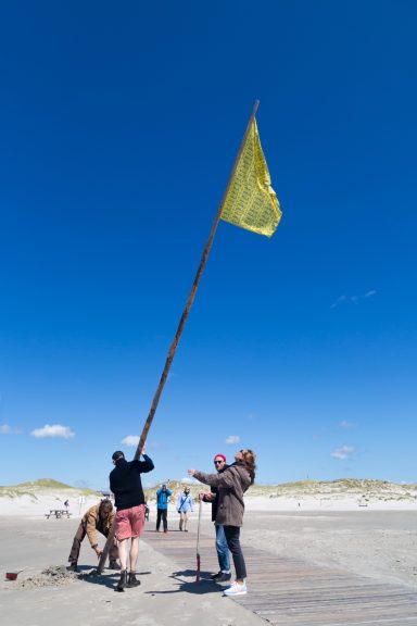 Installation view: New Adventures in Vexillology #7. Photo: Sandra Hermannsen